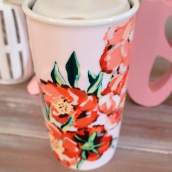 Starbucks 2015 Floral Ceramic Travel Mug - Picture 3 of 6